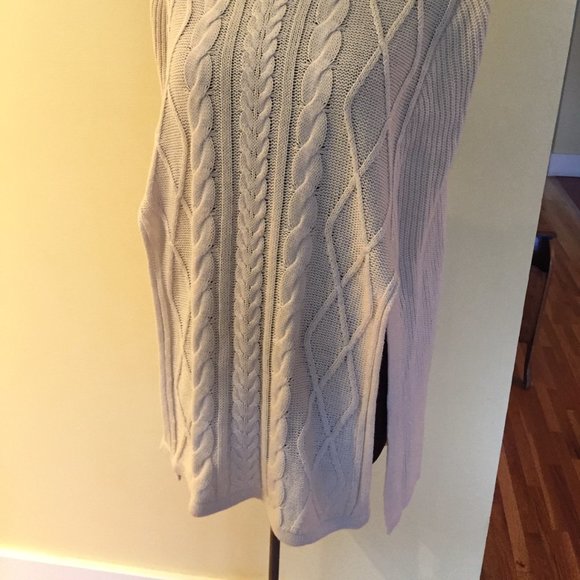 Cotton & flax poncho/cape/tunic S-M - Picture 2 of 7